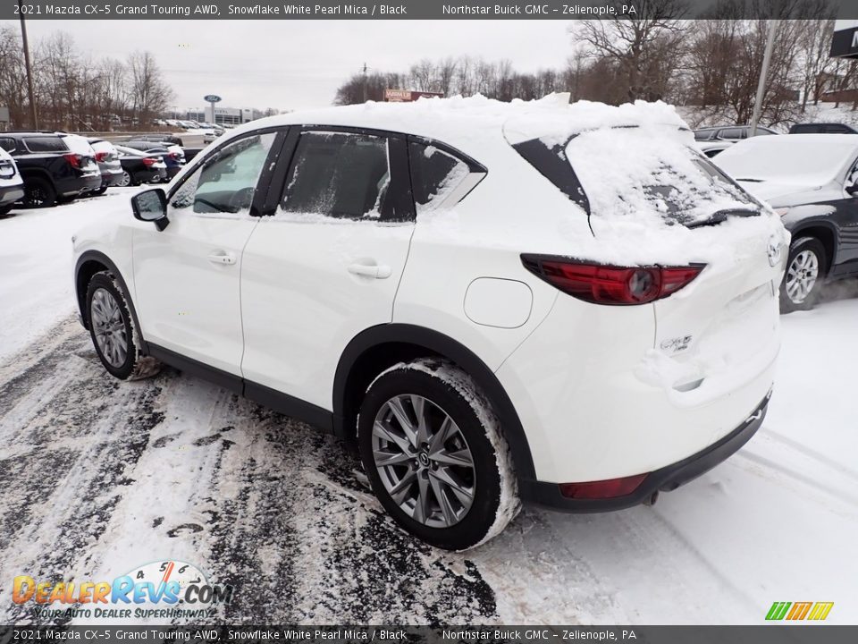 2021 Mazda CX-5 Grand Touring AWD Snowflake White Pearl Mica / Black Photo #3