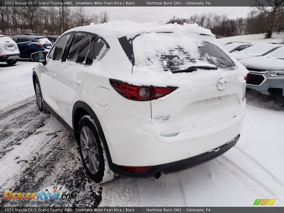 2021 Mazda CX-5 Grand Touring AWD Snowflake White Pearl Mica / Black Photo #4