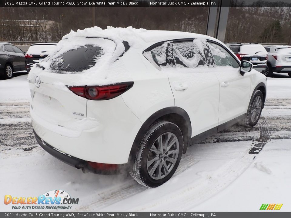 2021 Mazda CX-5 Grand Touring AWD Snowflake White Pearl Mica / Black Photo #6