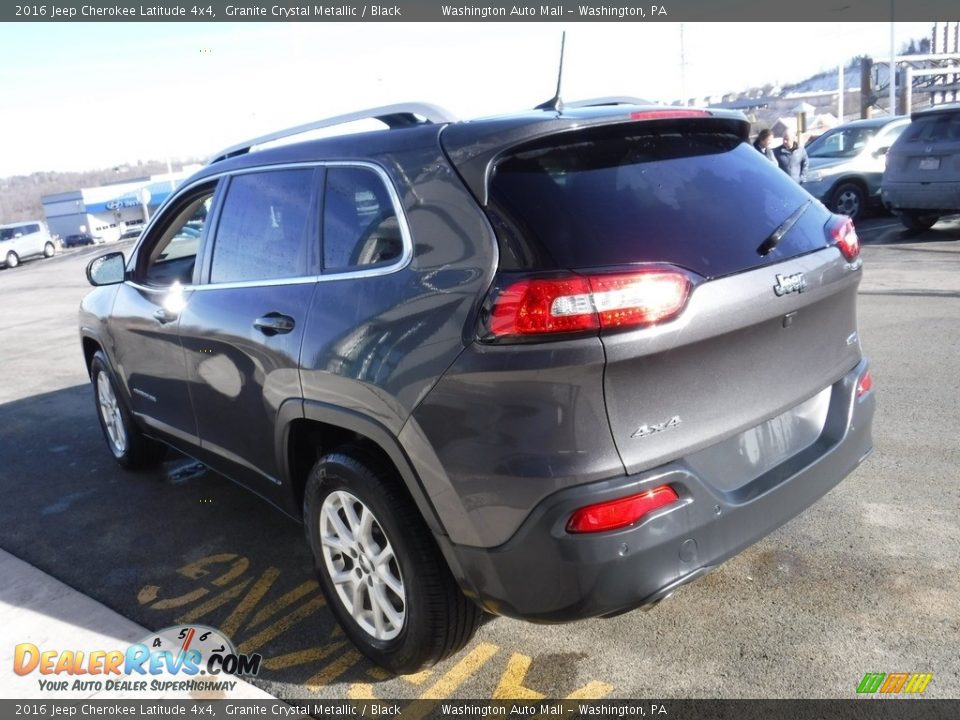 2016 Jeep Cherokee Latitude 4x4 Granite Crystal Metallic / Black Photo #7