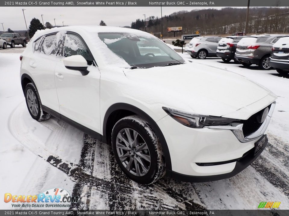 2021 Mazda CX-5 Grand Touring AWD Snowflake White Pearl Mica / Black Photo #9