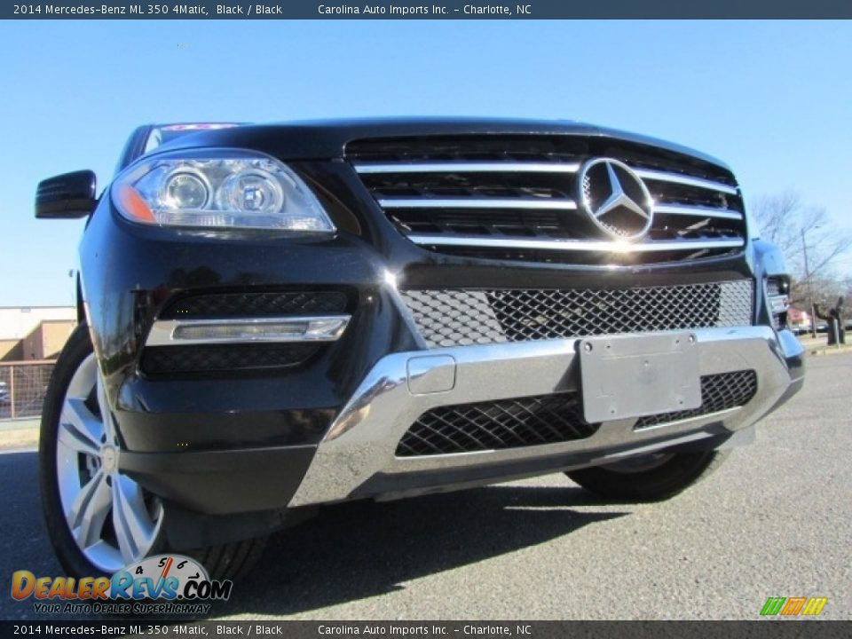 2014 Mercedes-Benz ML 350 4Matic Black / Black Photo #2