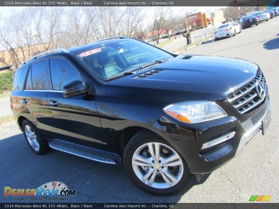 2014 Mercedes-Benz ML 350 4Matic Black / Black Photo #3