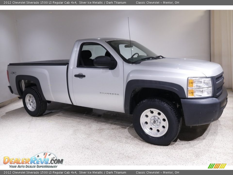 2012 Chevrolet Silverado 1500 LS Regular Cab 4x4 Silver Ice Metallic / Dark Titanium Photo #1