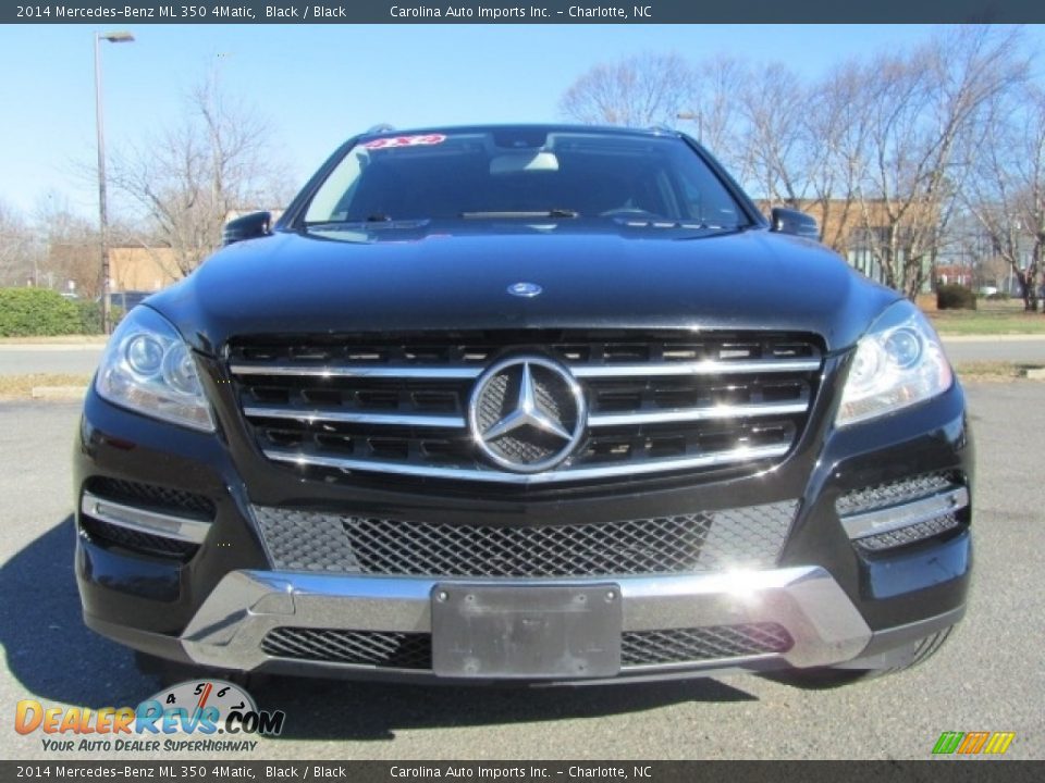 2014 Mercedes-Benz ML 350 4Matic Black / Black Photo #4