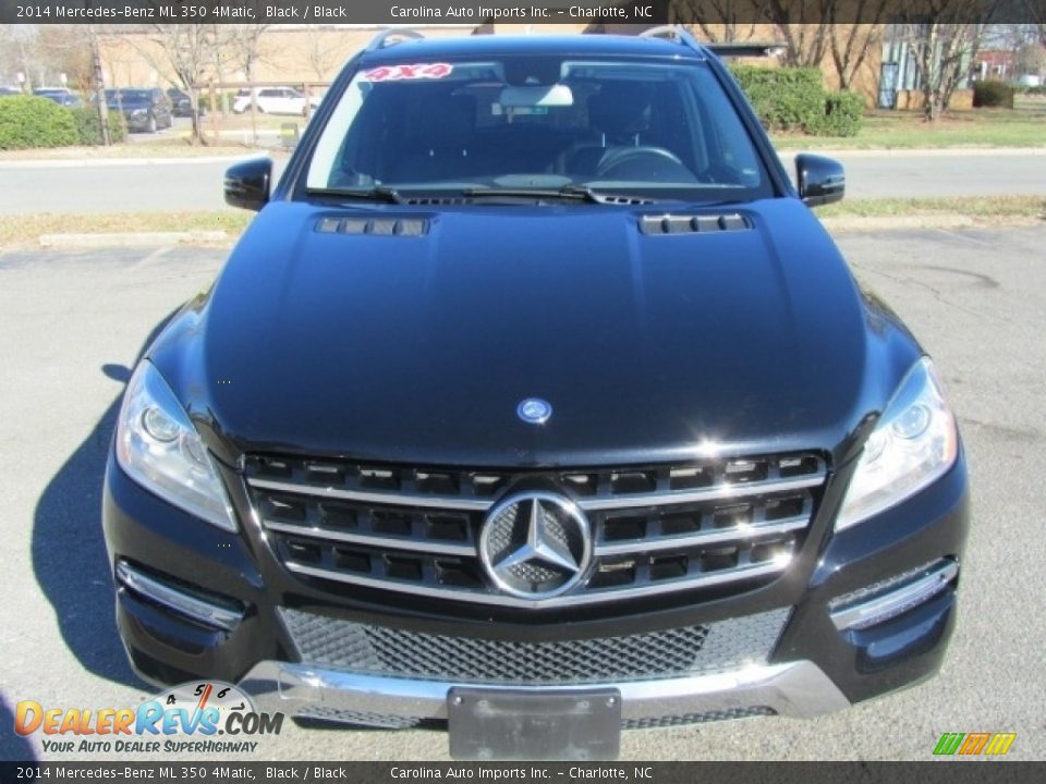 2014 Mercedes-Benz ML 350 4Matic Black / Black Photo #5