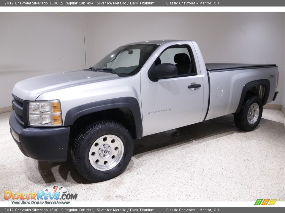 2012 Chevrolet Silverado 1500 LS Regular Cab 4x4 Silver Ice Metallic / Dark Titanium Photo #3