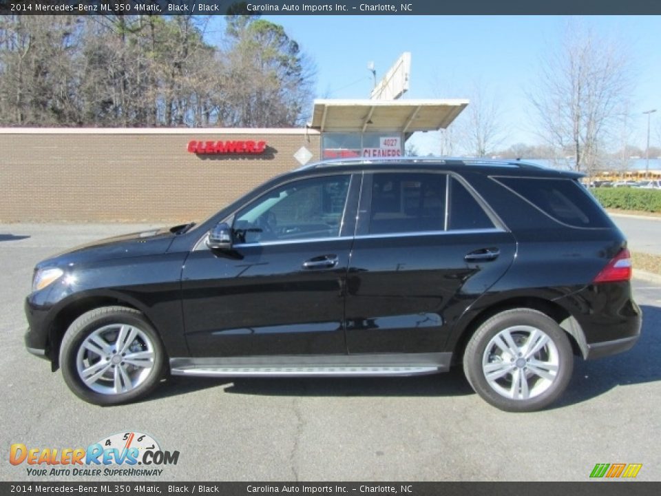 2014 Mercedes-Benz ML 350 4Matic Black / Black Photo #7