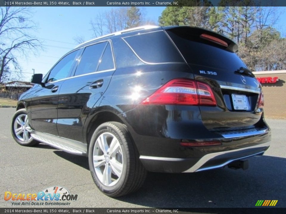 2014 Mercedes-Benz ML 350 4Matic Black / Black Photo #8