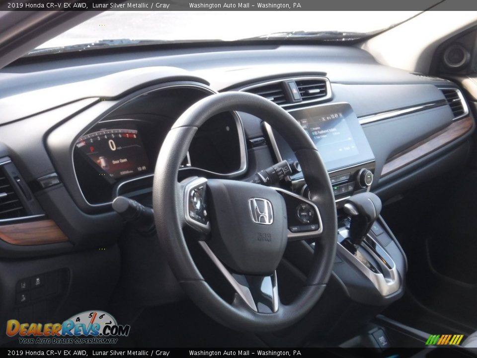 2019 Honda CR-V EX AWD Lunar Silver Metallic / Gray Photo #13