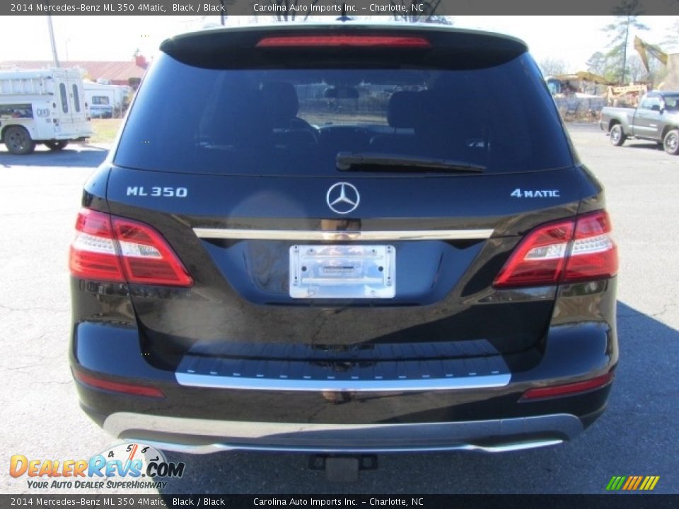 2014 Mercedes-Benz ML 350 4Matic Black / Black Photo #9