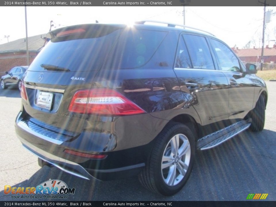 2014 Mercedes-Benz ML 350 4Matic Black / Black Photo #10