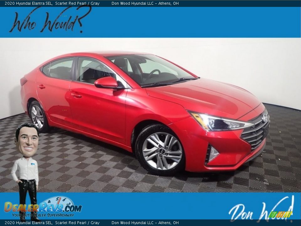 2020 Hyundai Elantra SEL Scarlet Red Pearl / Gray Photo #1