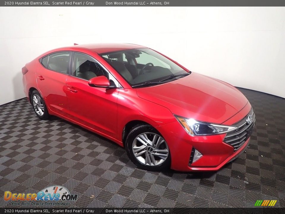 2020 Hyundai Elantra SEL Scarlet Red Pearl / Gray Photo #3