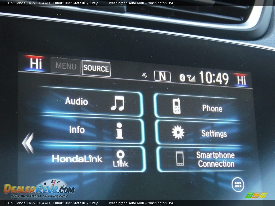 2019 Honda CR-V EX AWD Lunar Silver Metallic / Gray Photo #18
