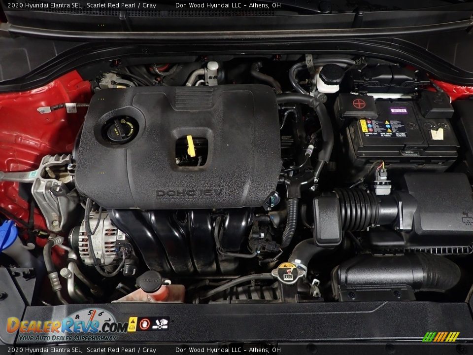 2020 Hyundai Elantra SEL Scarlet Red Pearl / Gray Photo #7