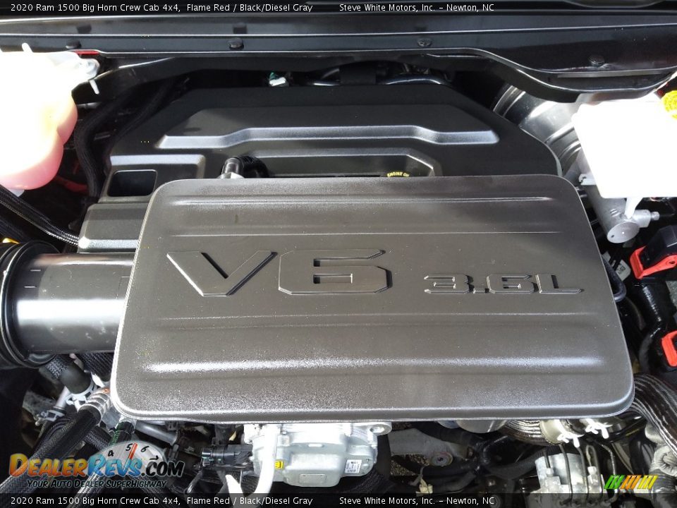 2020 Ram 1500 Big Horn Crew Cab 4x4 Flame Red / Black/Diesel Gray Photo #10