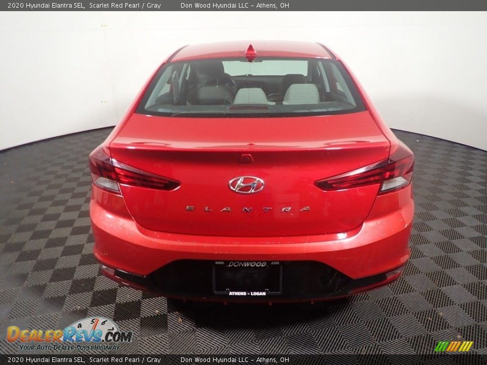 2020 Hyundai Elantra SEL Scarlet Red Pearl / Gray Photo #13
