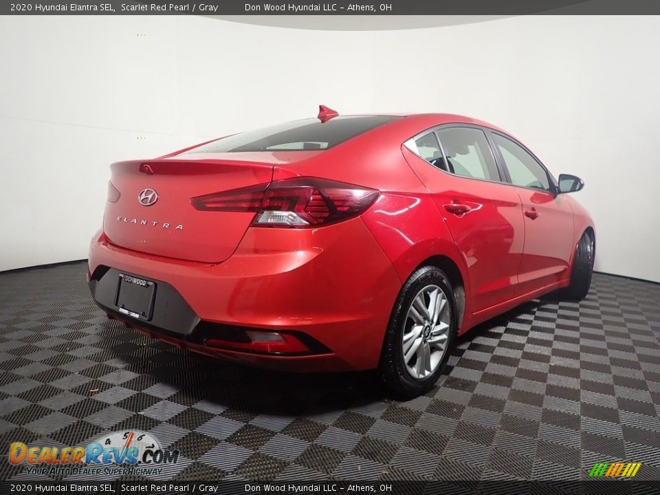 2020 Hyundai Elantra SEL Scarlet Red Pearl / Gray Photo #16