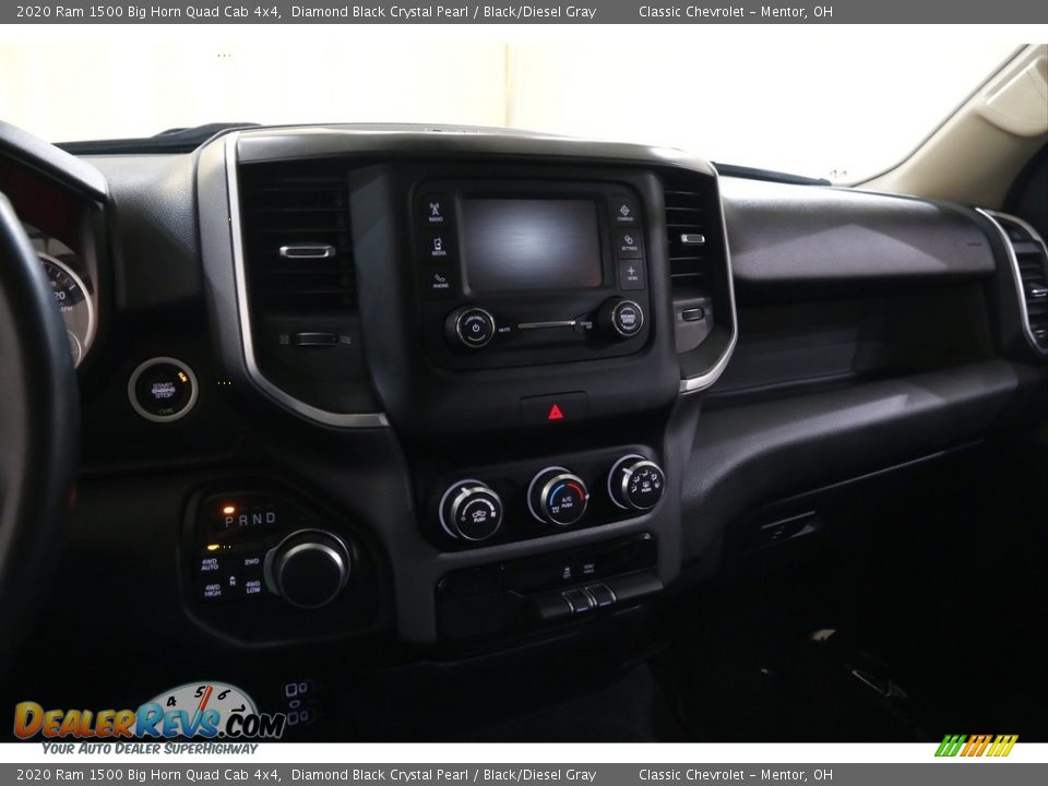 2020 Ram 1500 Big Horn Quad Cab 4x4 Diamond Black Crystal Pearl / Black/Diesel Gray Photo #9