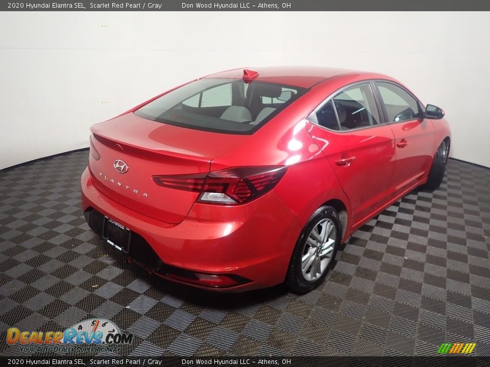 2020 Hyundai Elantra SEL Scarlet Red Pearl / Gray Photo #17