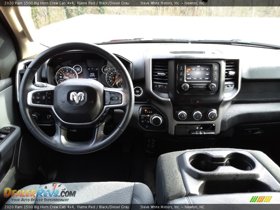 2020 Ram 1500 Big Horn Crew Cab 4x4 Flame Red / Black/Diesel Gray Photo #18