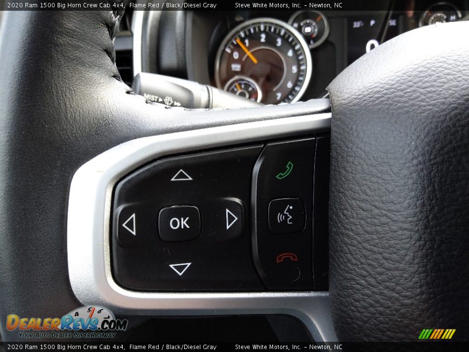 2020 Ram 1500 Big Horn Crew Cab 4x4 Flame Red / Black/Diesel Gray Photo #19