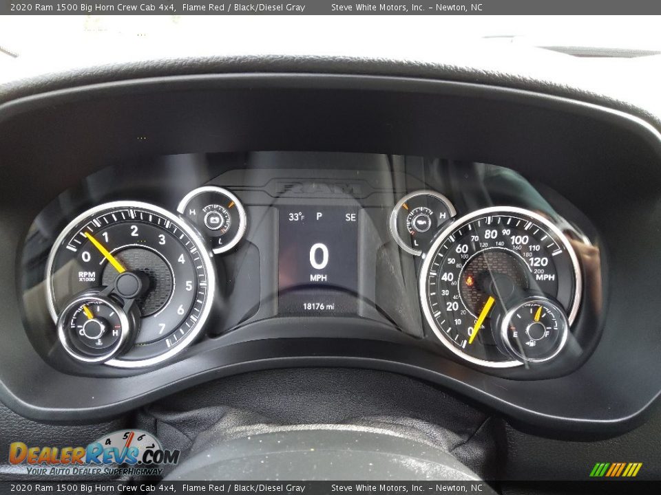 2020 Ram 1500 Big Horn Crew Cab 4x4 Flame Red / Black/Diesel Gray Photo #21