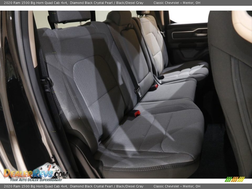 2020 Ram 1500 Big Horn Quad Cab 4x4 Diamond Black Crystal Pearl / Black/Diesel Gray Photo #16