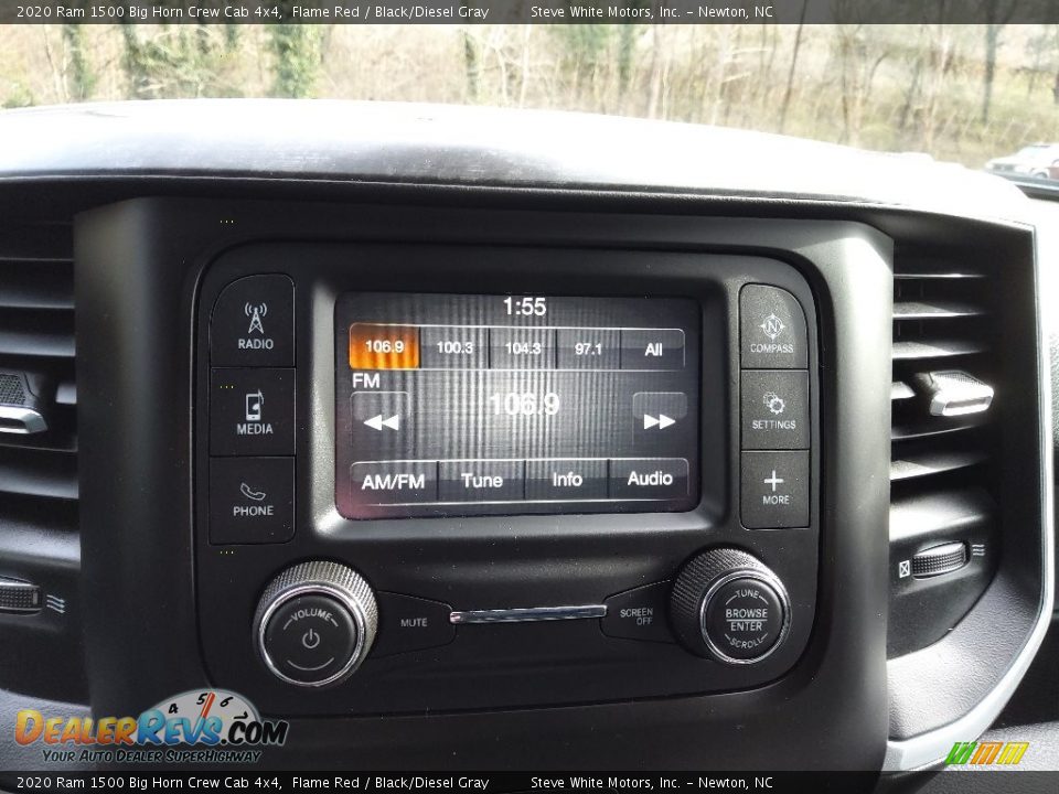 2020 Ram 1500 Big Horn Crew Cab 4x4 Flame Red / Black/Diesel Gray Photo #23