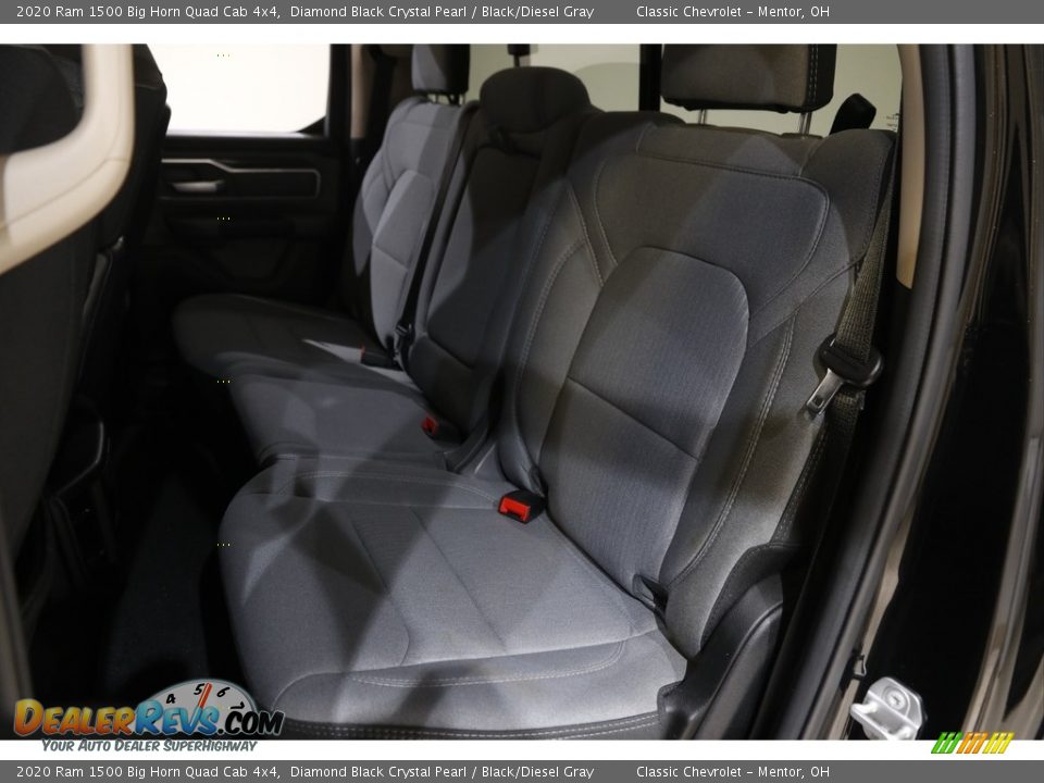 2020 Ram 1500 Big Horn Quad Cab 4x4 Diamond Black Crystal Pearl / Black/Diesel Gray Photo #17