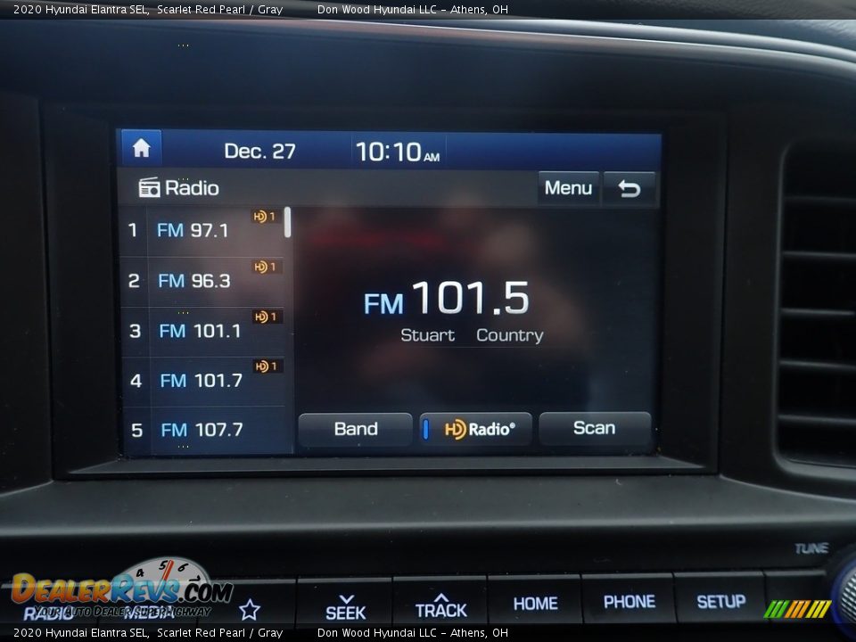 2020 Hyundai Elantra SEL Scarlet Red Pearl / Gray Photo #24