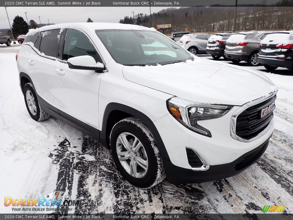 2020 GMC Terrain SLE AWD Summit White / Jet Black Photo #9