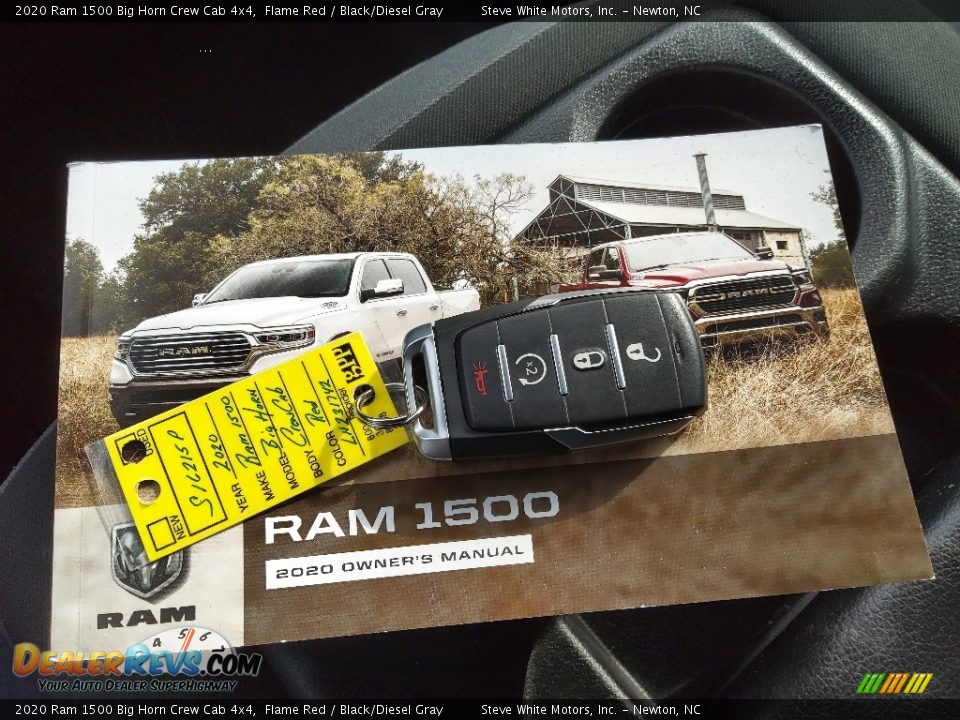 2020 Ram 1500 Big Horn Crew Cab 4x4 Flame Red / Black/Diesel Gray Photo #27