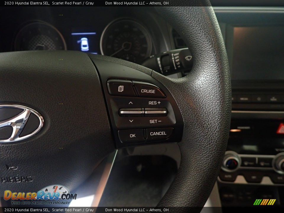 2020 Hyundai Elantra SEL Scarlet Red Pearl / Gray Photo #28
