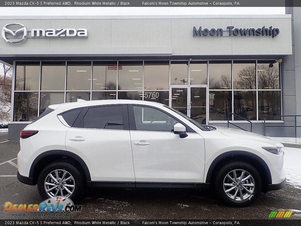 2023 Mazda CX-5 S Preferred AWD Rhodium White Metallic / Black Photo #1