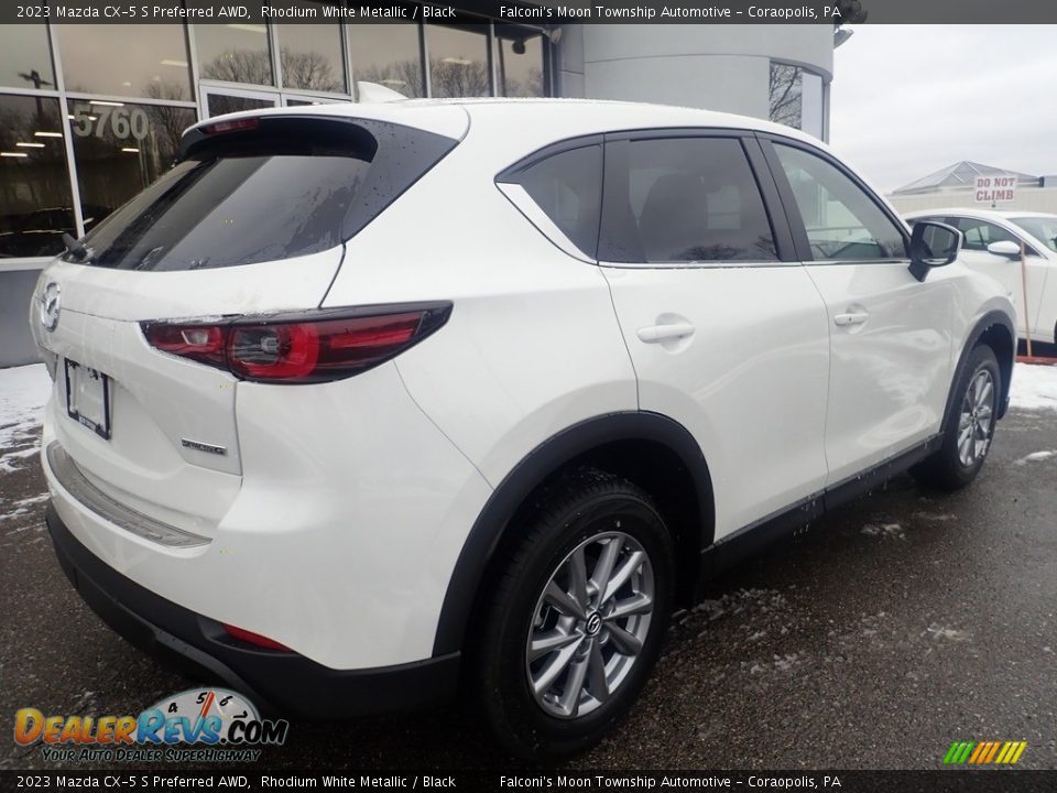 2023 Mazda CX-5 S Preferred AWD Rhodium White Metallic / Black Photo #2