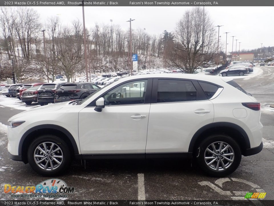 2023 Mazda CX-5 S Preferred AWD Rhodium White Metallic / Black Photo #6