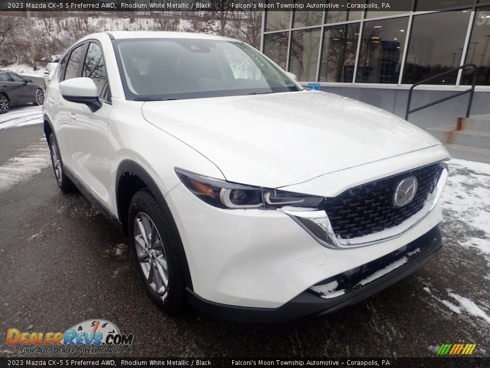 2023 Mazda CX-5 S Preferred AWD Rhodium White Metallic / Black Photo #9