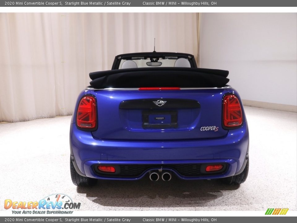 2020 Mini Convertible Cooper S Starlight Blue Metallic / Satellite Gray Photo #20