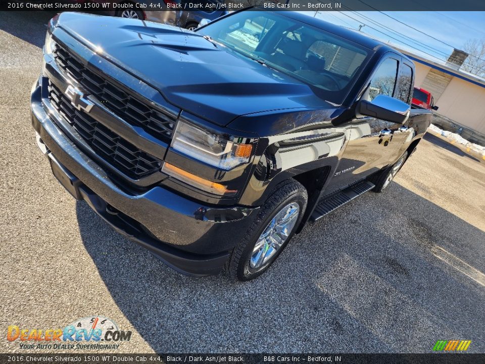 2016 Chevrolet Silverado 1500 WT Double Cab 4x4 Black / Dark Ash/Jet Black Photo #4