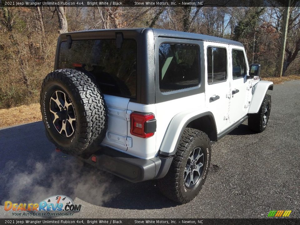 2021 Jeep Wrangler Unlimited Rubicon 4x4 Bright White / Black Photo #6
