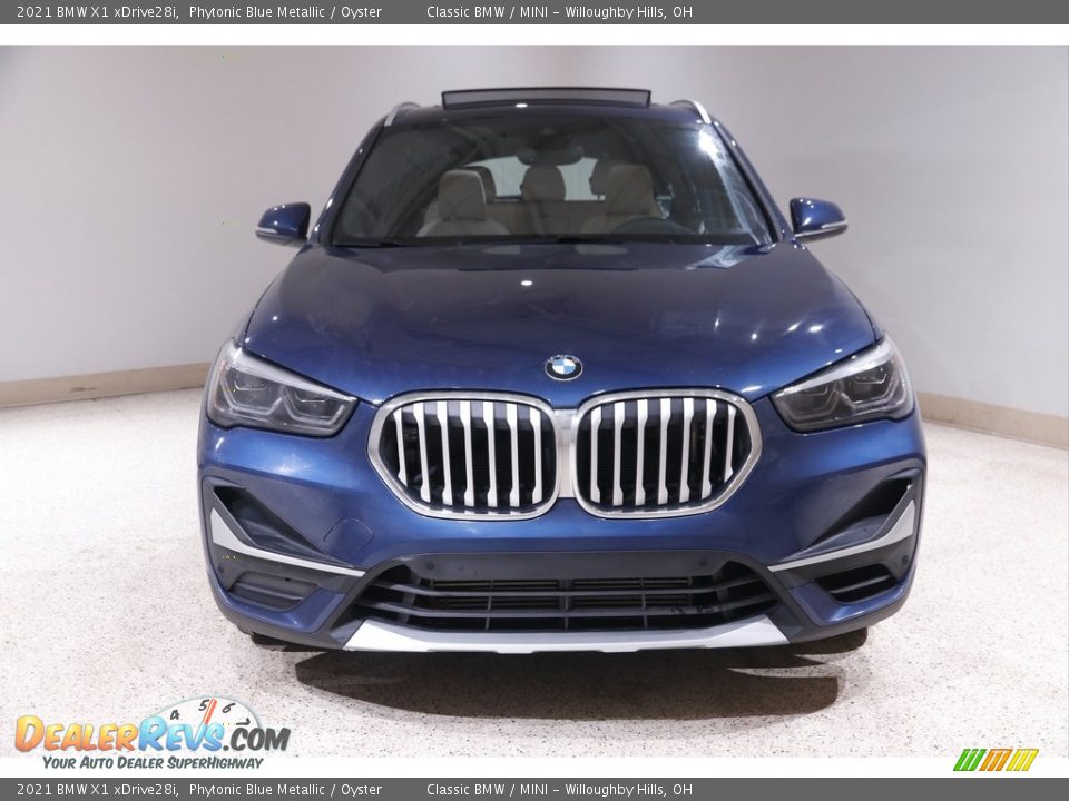 2021 BMW X1 xDrive28i Phytonic Blue Metallic / Oyster Photo #2