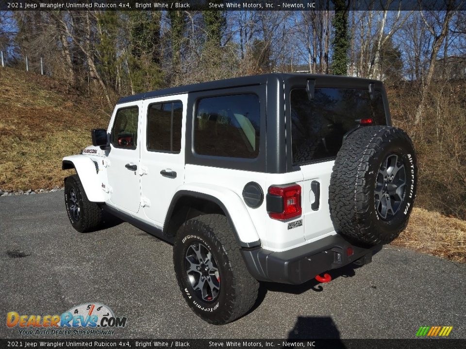2021 Jeep Wrangler Unlimited Rubicon 4x4 Bright White / Black Photo #8