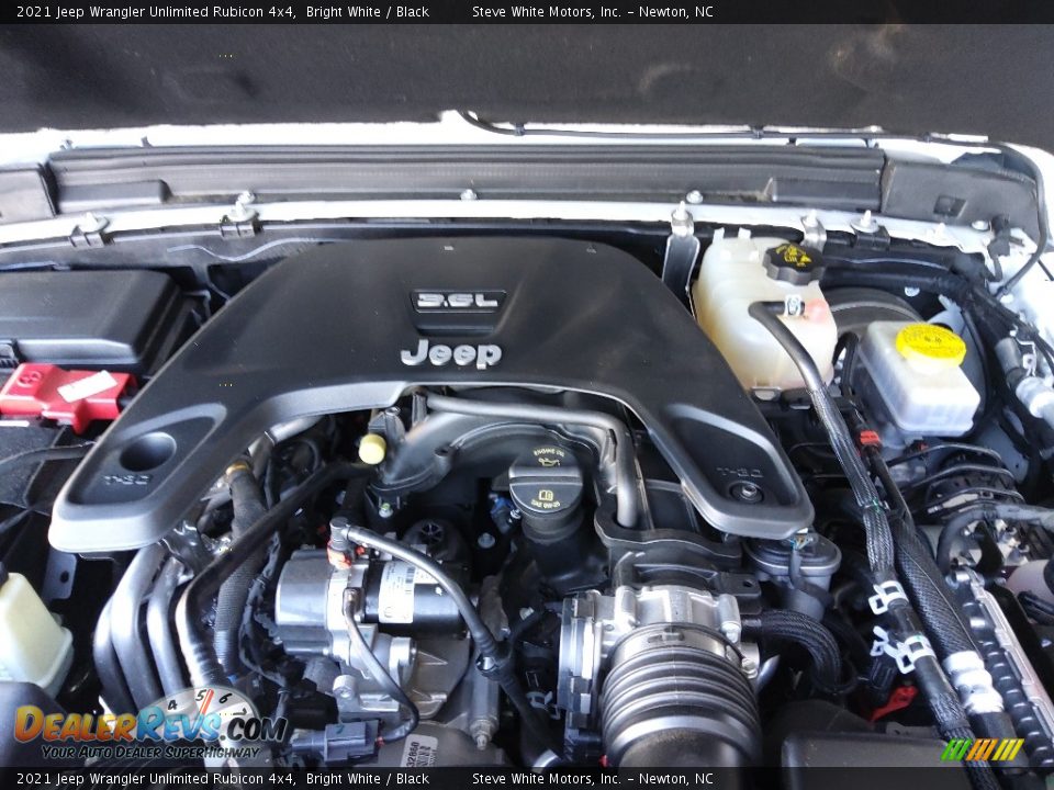 2021 Jeep Wrangler Unlimited Rubicon 4x4 Bright White / Black Photo #9