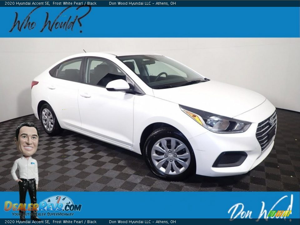 2020 Hyundai Accent SE Frost White Pearl / Black Photo #1