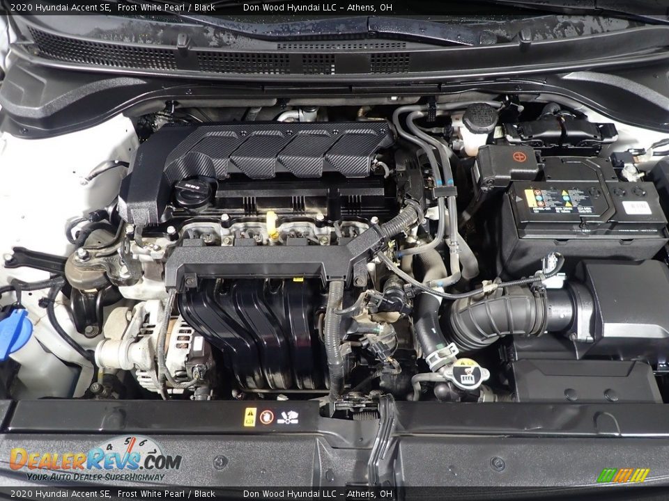 2020 Hyundai Accent SE Frost White Pearl / Black Photo #7