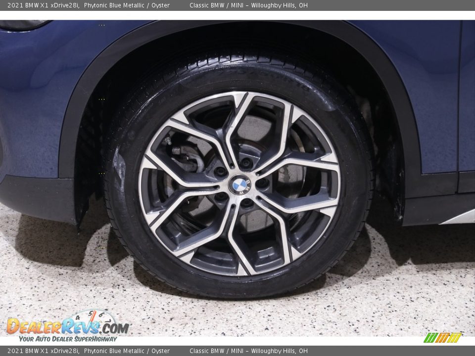 2021 BMW X1 xDrive28i Phytonic Blue Metallic / Oyster Photo #21