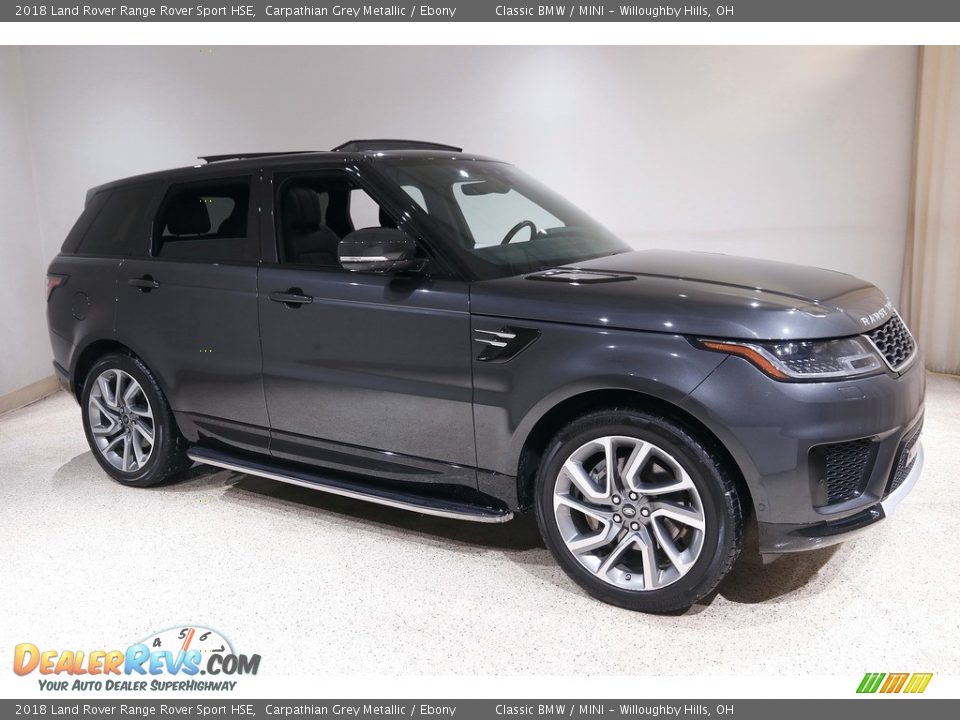 2018 Land Rover Range Rover Sport HSE Carpathian Grey Metallic / Ebony Photo #1