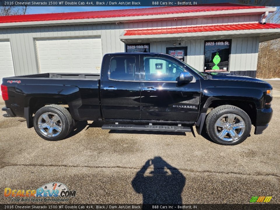 2016 Chevrolet Silverado 1500 WT Double Cab 4x4 Black / Dark Ash/Jet Black Photo #26